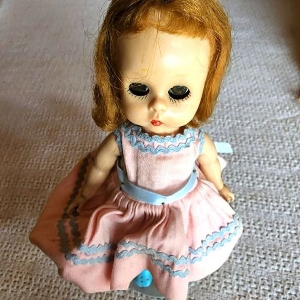Vintage 1960's Original 8"‎ Madame Alexander Doll with Stand